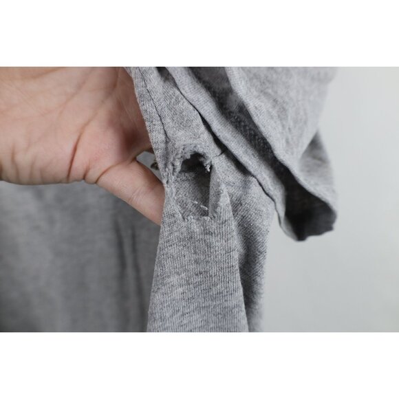 Vintage Y2K Nike Mens XL Distressed Travis Scott Mini Swoosh Striped T-Shirt - Picture 7 of 16